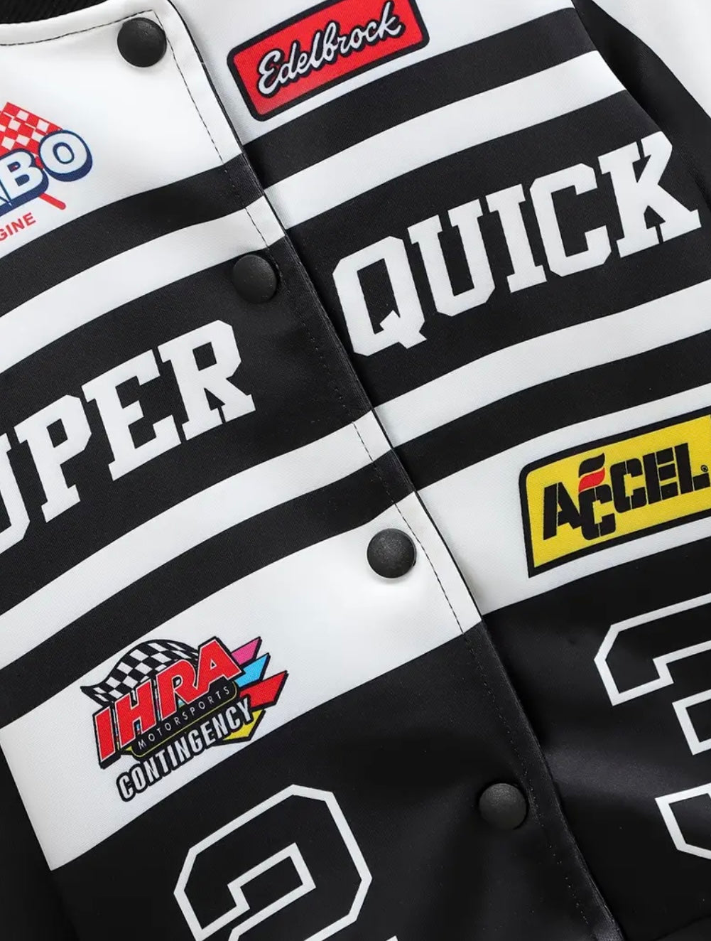 Boys Racing Varsity Jacket