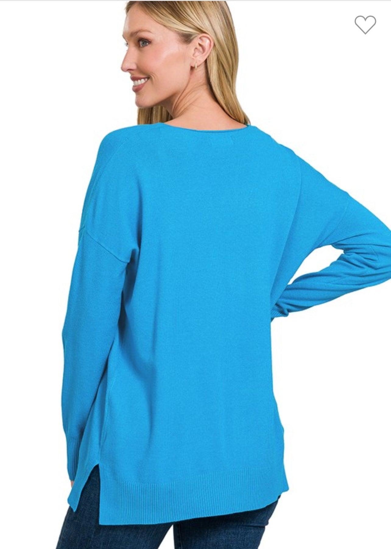 Front Seam Boyfriend Sweater - BeLoved Boutique 