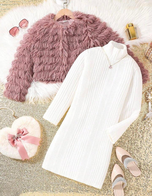 Girls Sweater Dress Set - BeLoved Boutique 