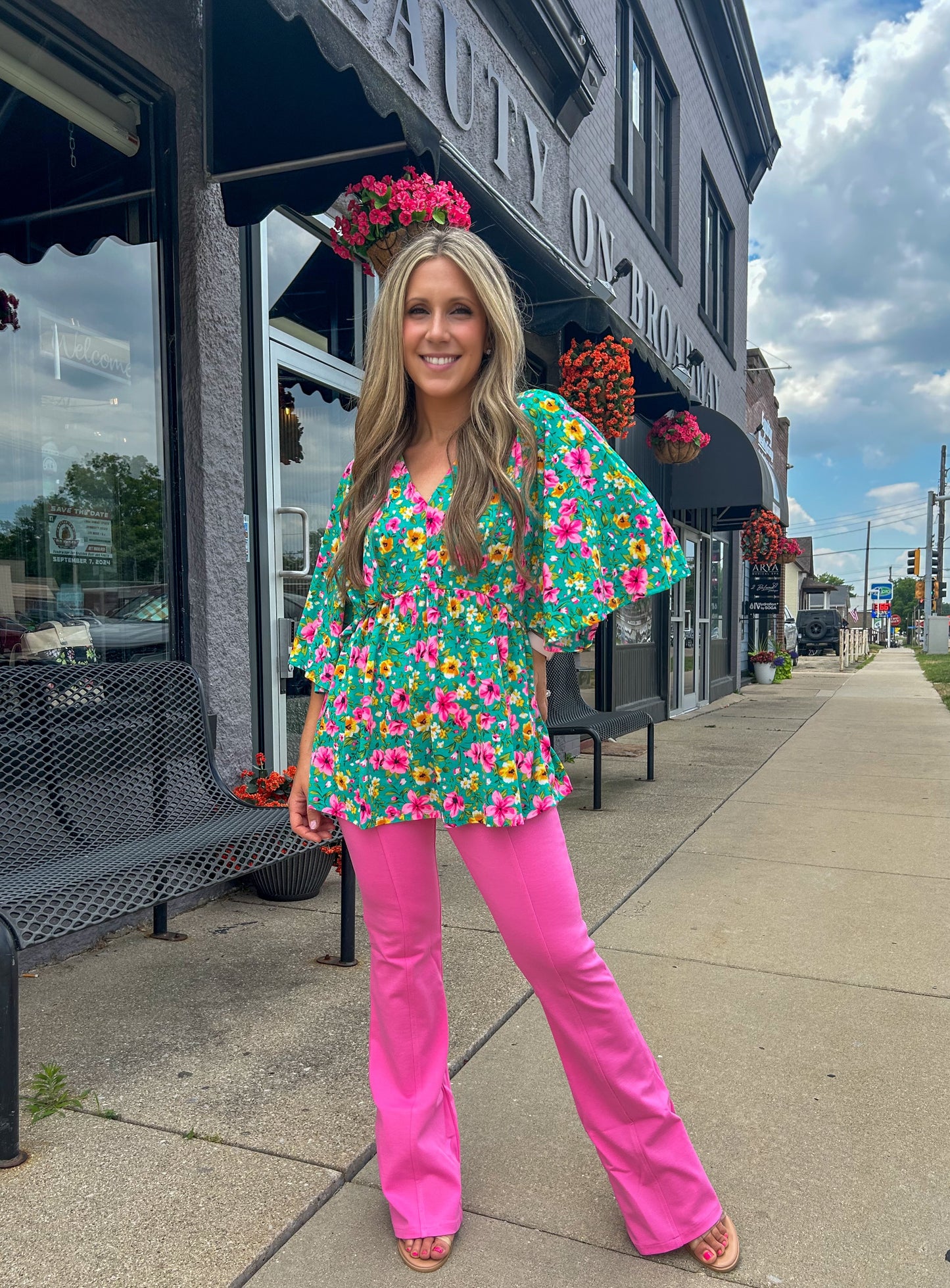 Top Floral Dolman Dreamer