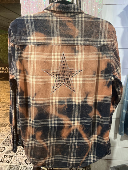 Dallas Cowboys Rhinestone Flannel