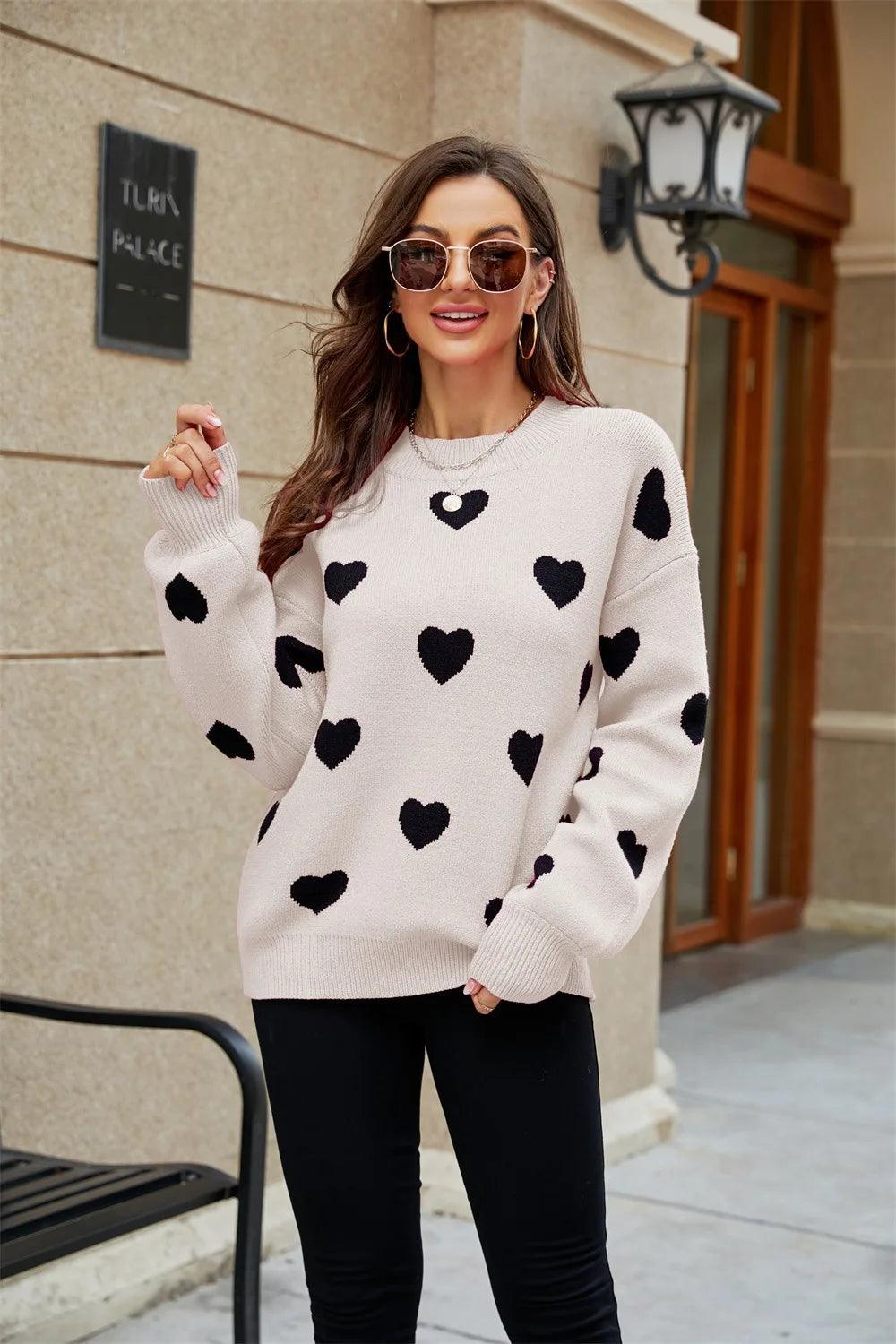 2 BeLoved Heart Knitted Sweater - BeLoved Boutique 