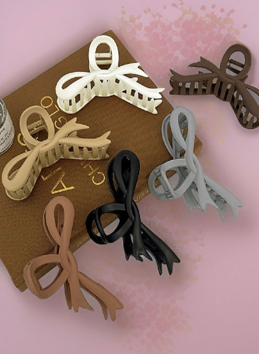 Hair Claw Clip Bow Ribbon