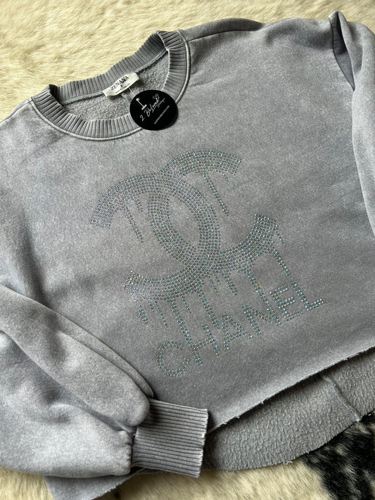 CC Drip Rhinestone Sweatshirt