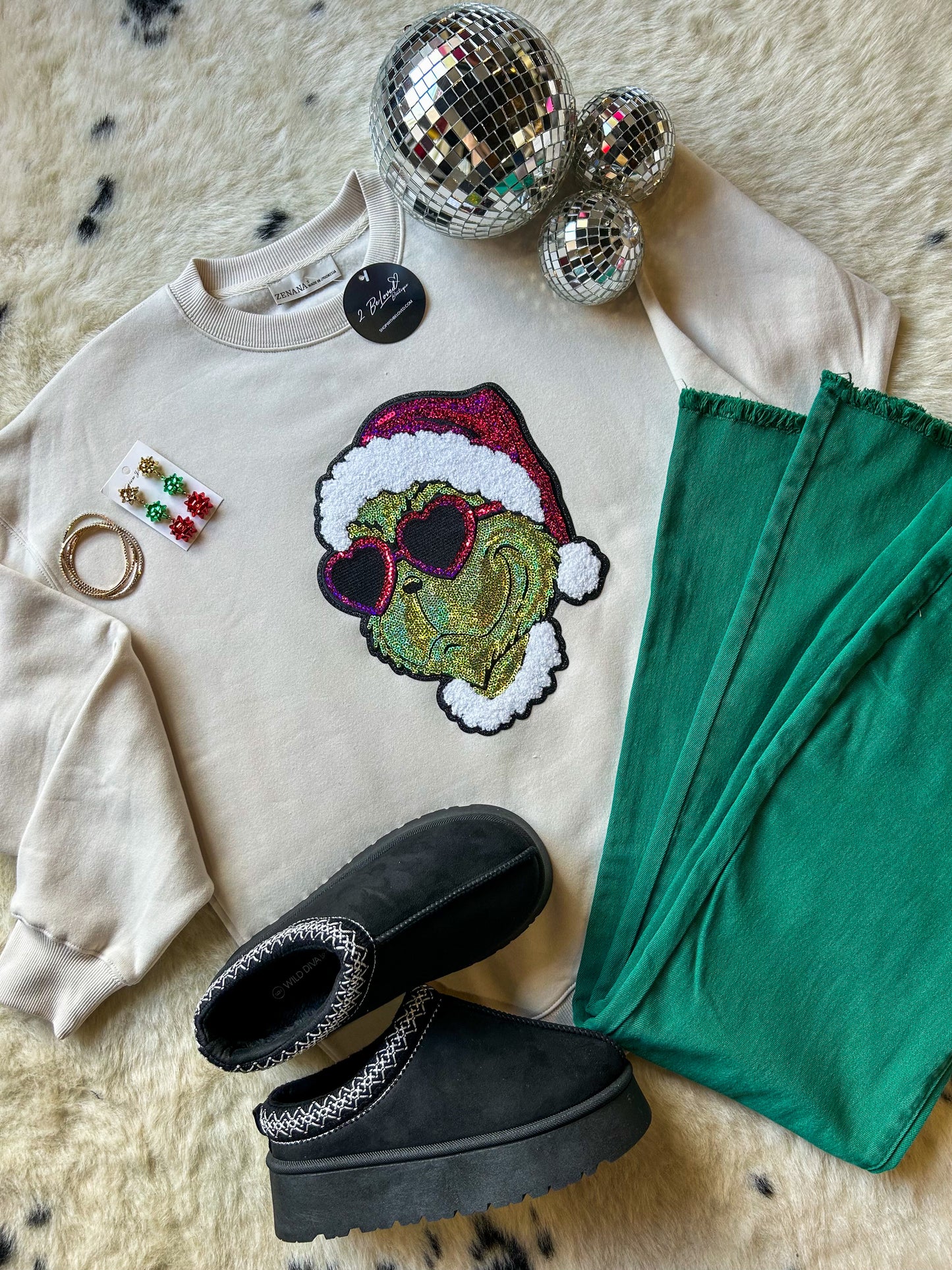 Crewneck GRINCH Sequins