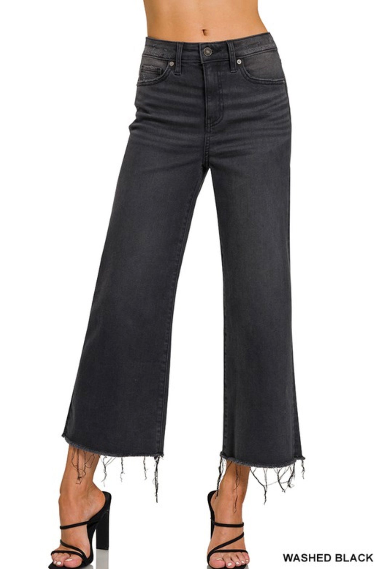 Denim Wide Leg Cropped