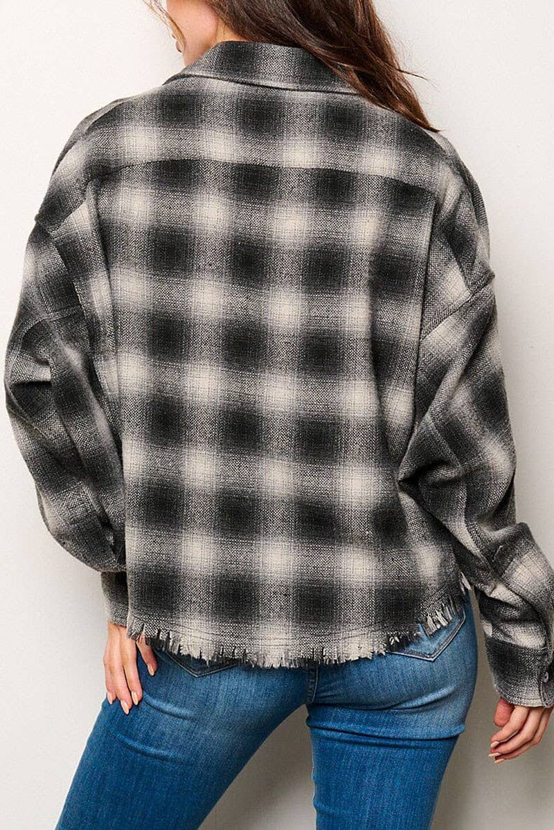 Shirt Flannel Cropped Plaid – 2 BeLoved Boutique