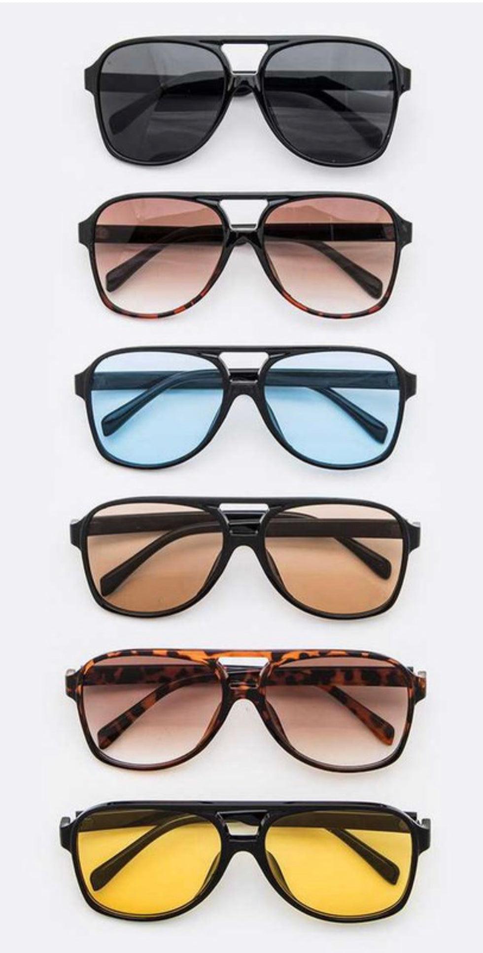 Classic Plastic Aviator Sunglasses - BeLoved Boutique 