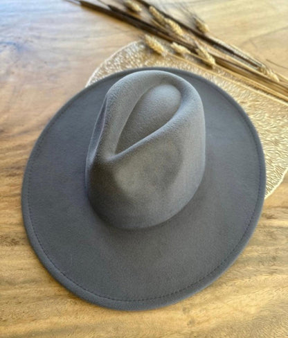 Classic Wide Brim Felt Hat - BeLoved Boutique 