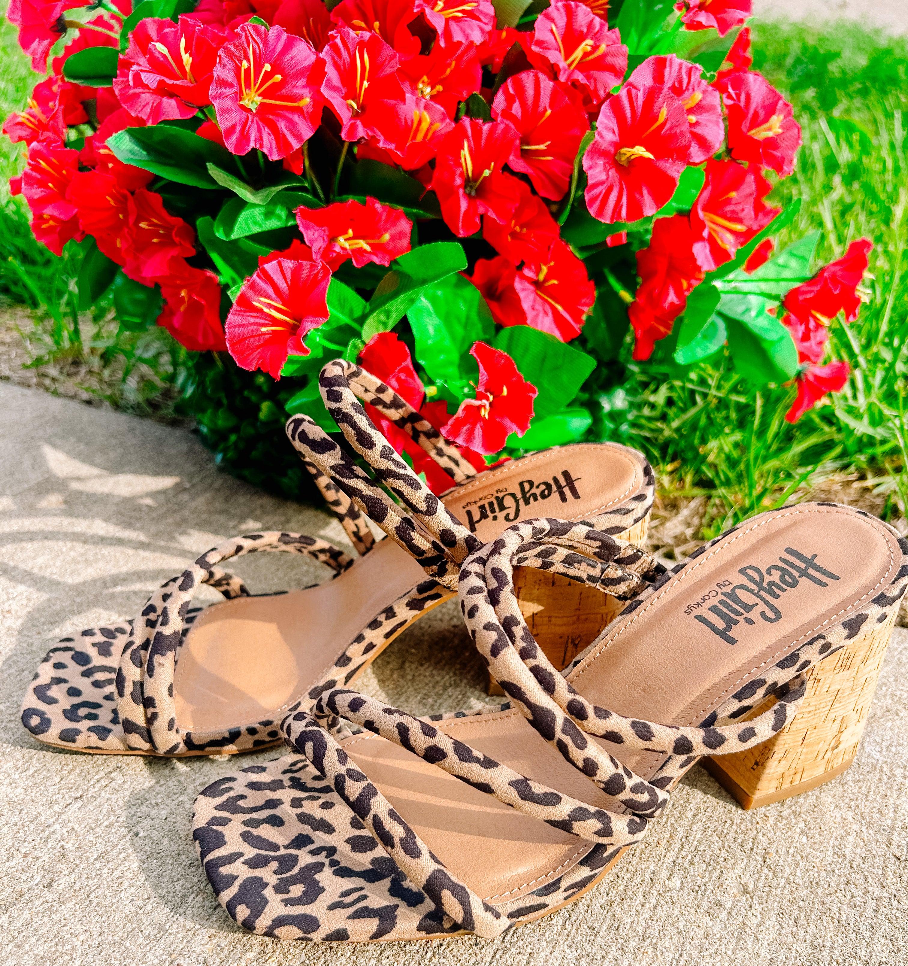 Corkys leopard clearance sandals