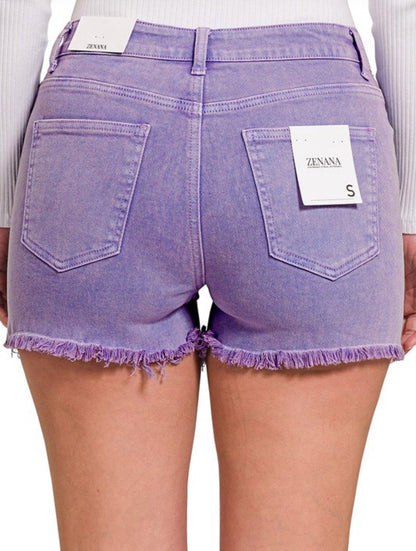 Frayed Hem Cutoff Shorts - BeLoved Boutique 