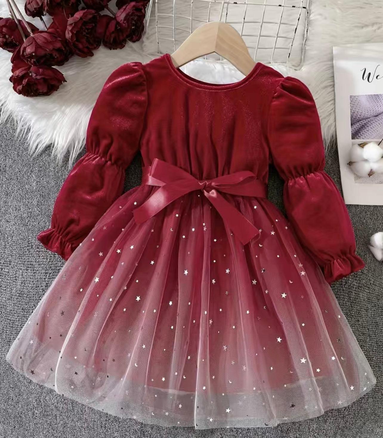 Baby Floral Velvet Dress Red | Baby Girl Dresses | Monsoon US.