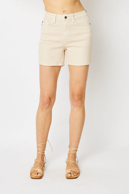 Judy Blue Pocket Embroidery Shorts - BeLoved Boutique 
