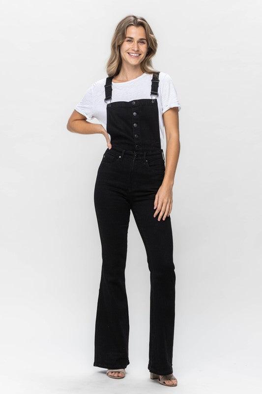 Judy Blue Retro Flare Overalls - BeLoved Boutique 