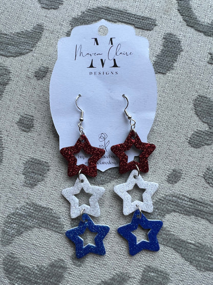 Star Dangle Earrings - BeLoved Boutique 