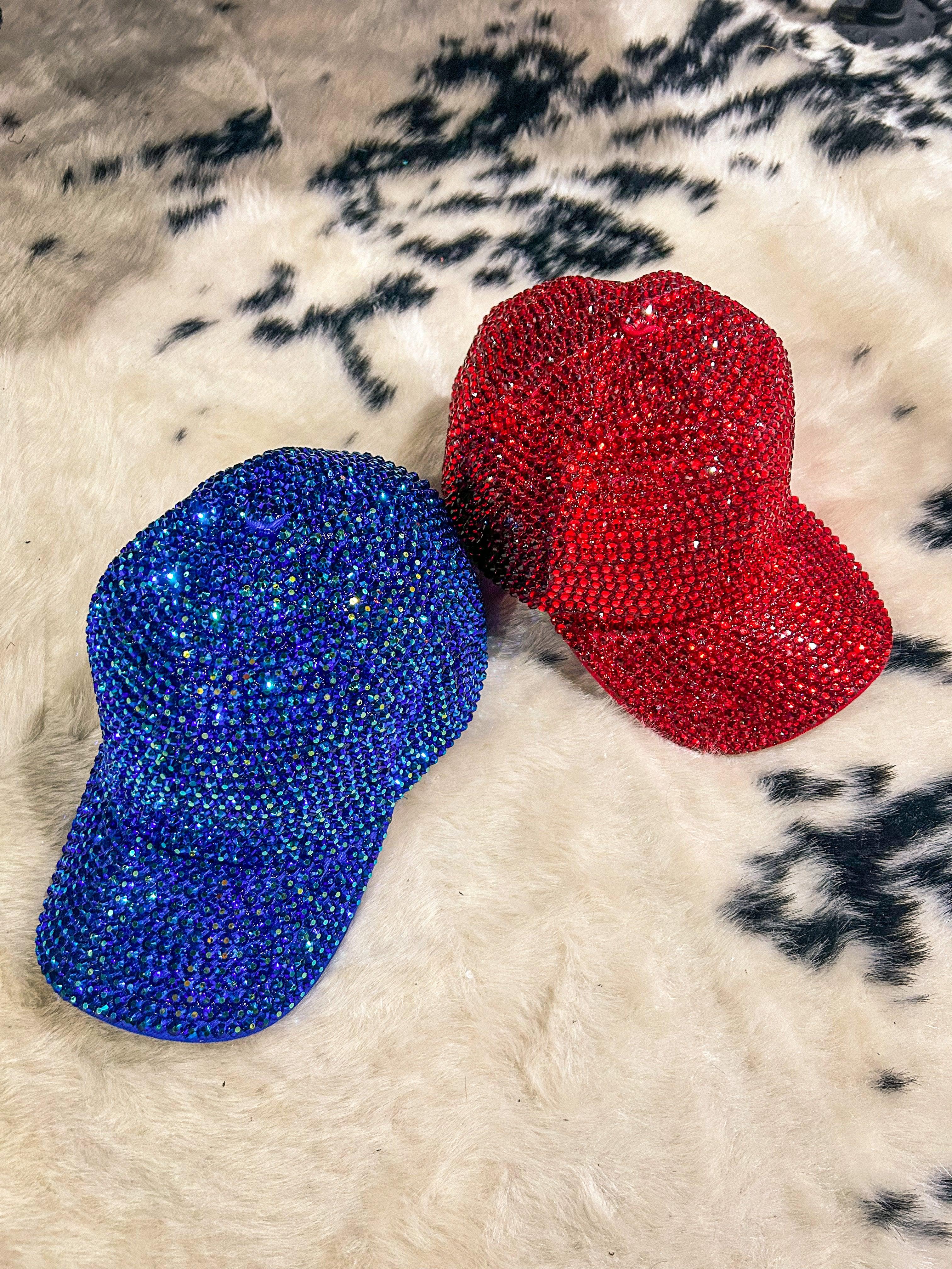 Rhinestone sales baseball hats