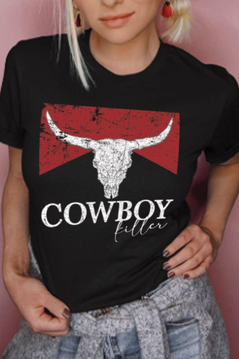 Cowboy Killer Graphic Tee - BeLoved Boutique 